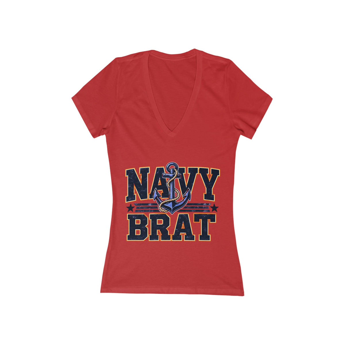 Women's Jersey Short Sleeve Deep V-Neck Tee