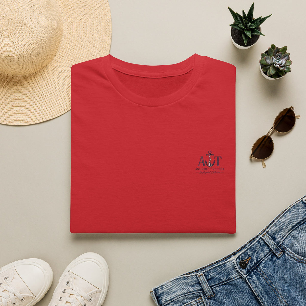 Miles Apart, Anchored Together — Military Deployment Shirt