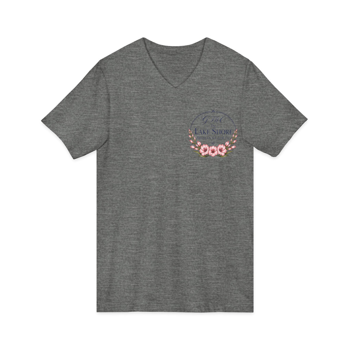 GFWC Unisex Jersey Short Sleeve V-Neck Tee