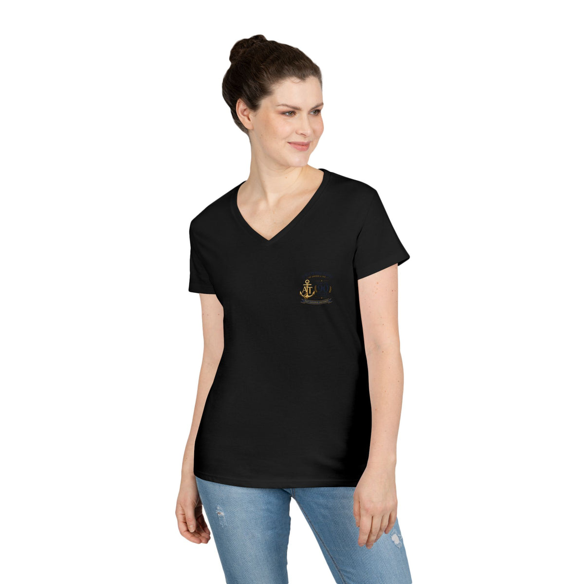 Navy Wives Club 90th Anniversary Reunion Tee — Military Wife V-Neck Gift Shirt
