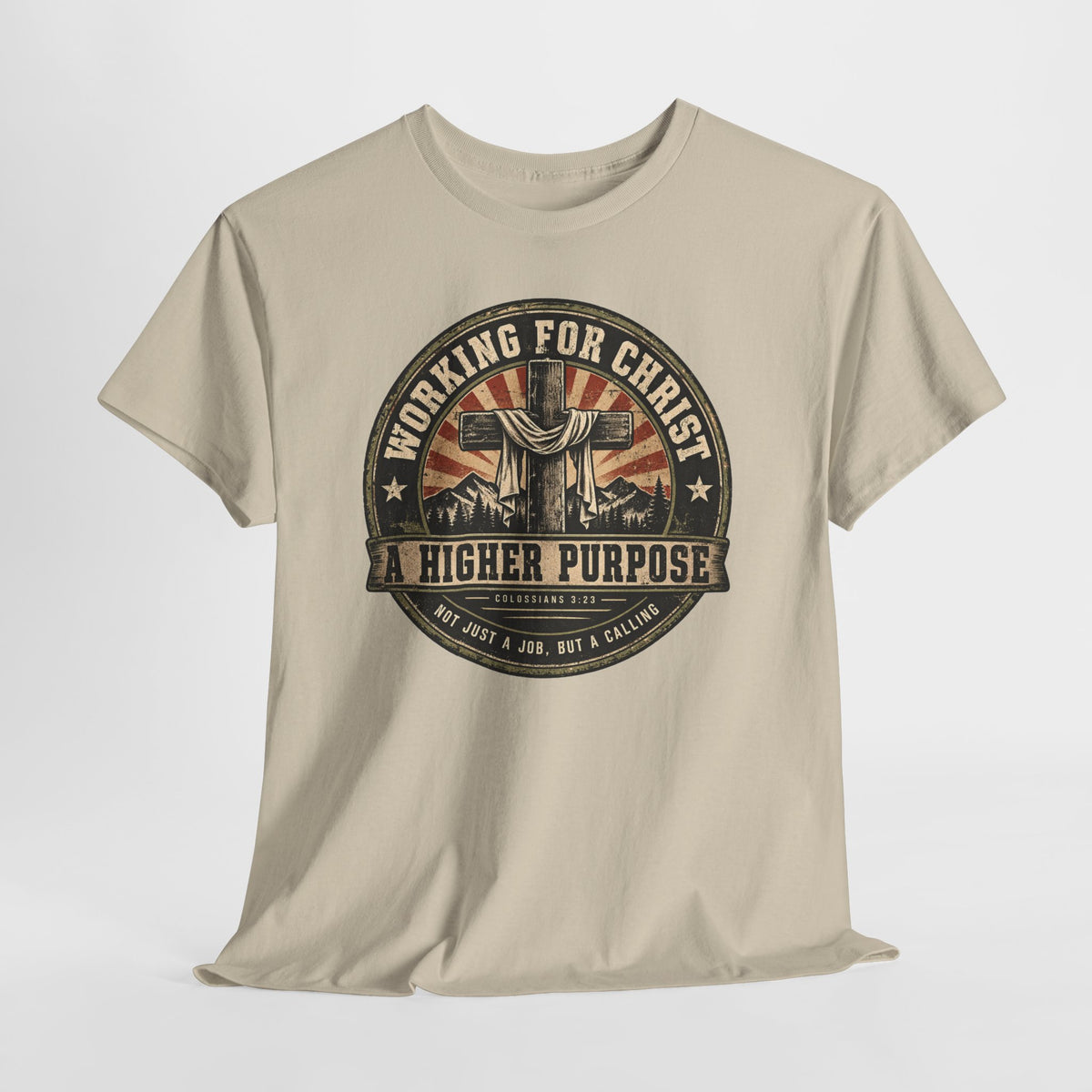 Chaplain T‑Shirt — "Working for Christ: A Higher Purpose" Christian Tee