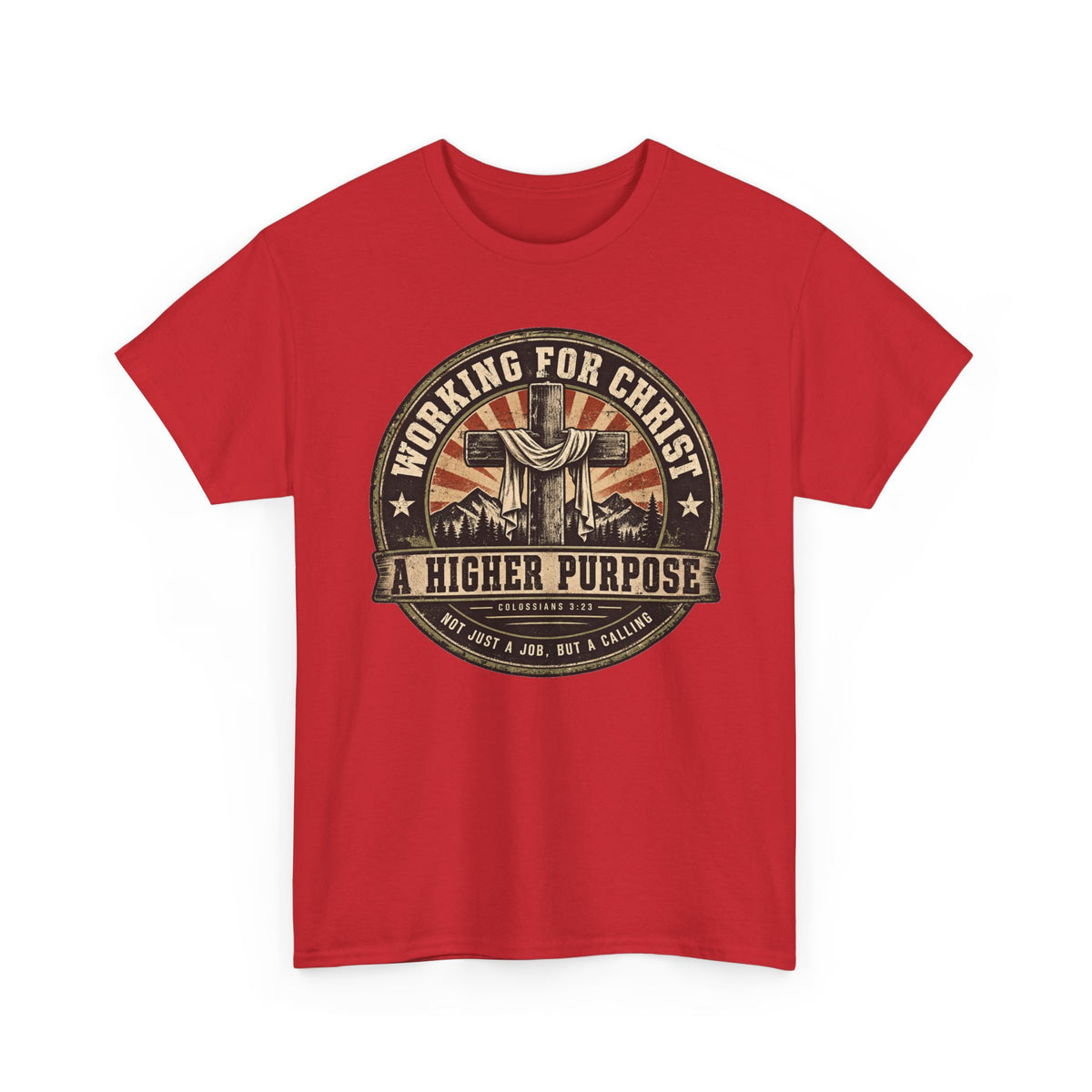 Chaplain T‑Shirt — "Working for Christ: A Higher Purpose" Christian Tee