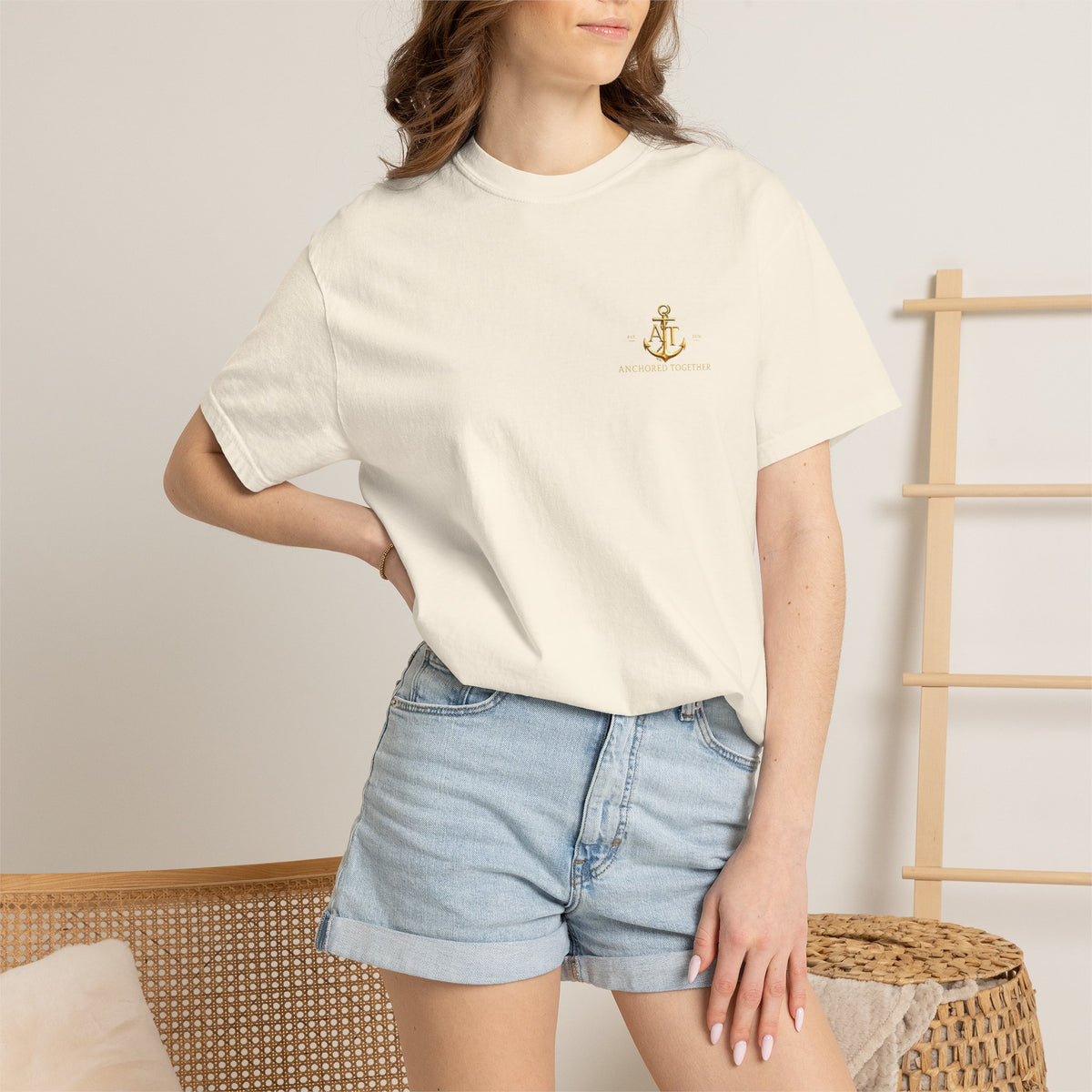 Anchored Together Military DD-214 Tribute T-Shirt — "Anchored Together" Graphic Tee
