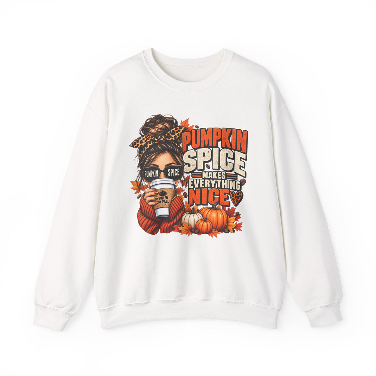 Pumpkin Spice Makes Everything Nice – Cozy Fall Sweatshirt