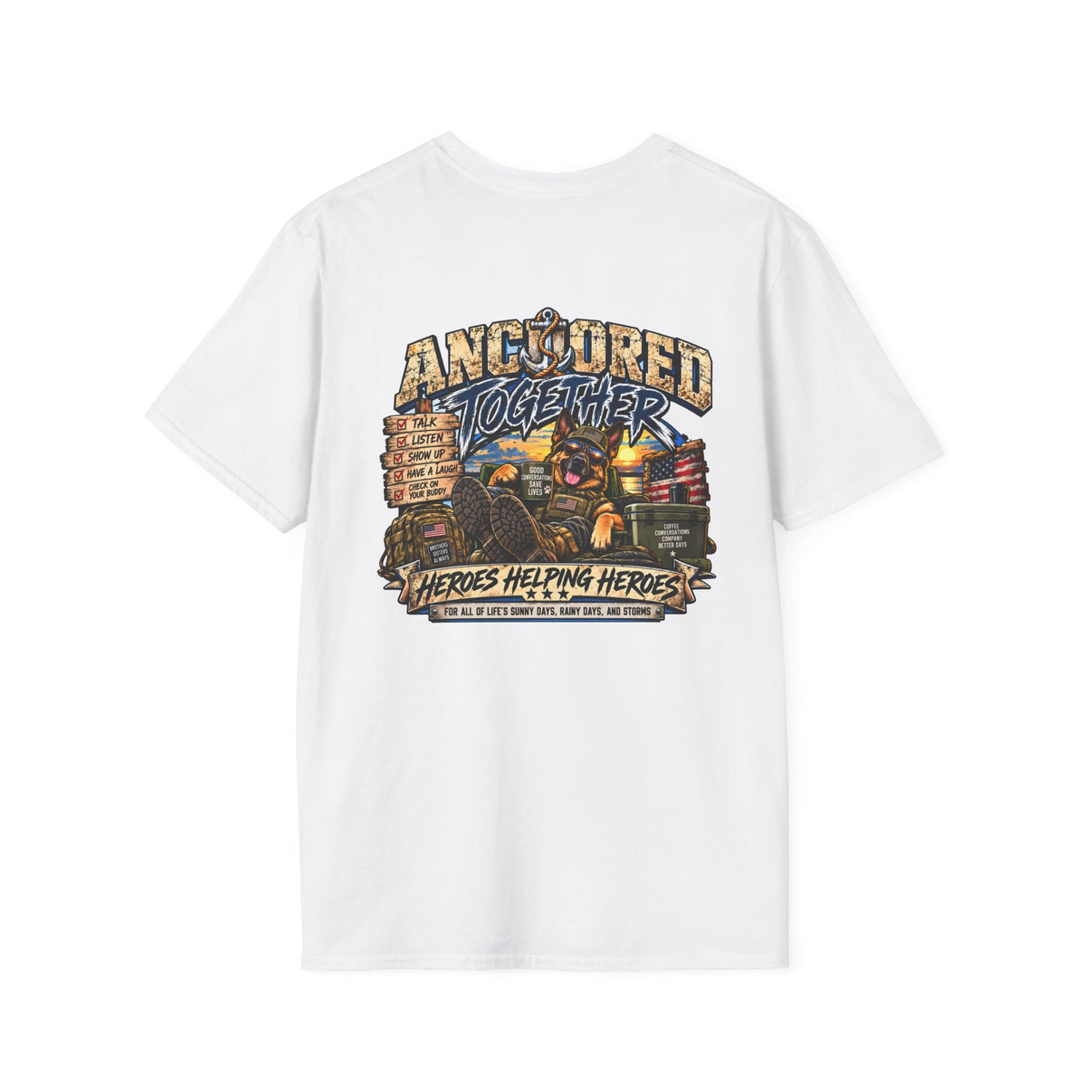 Anchored Together T-Shirt — Heroes Helping Heroes Vintage