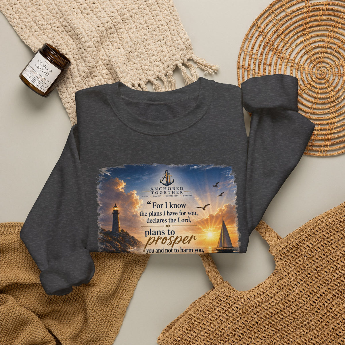 Jeremiah 29:11 Crewneck Sweatshirt — 'Plans to Prosper' Christian Faith Gift for Women