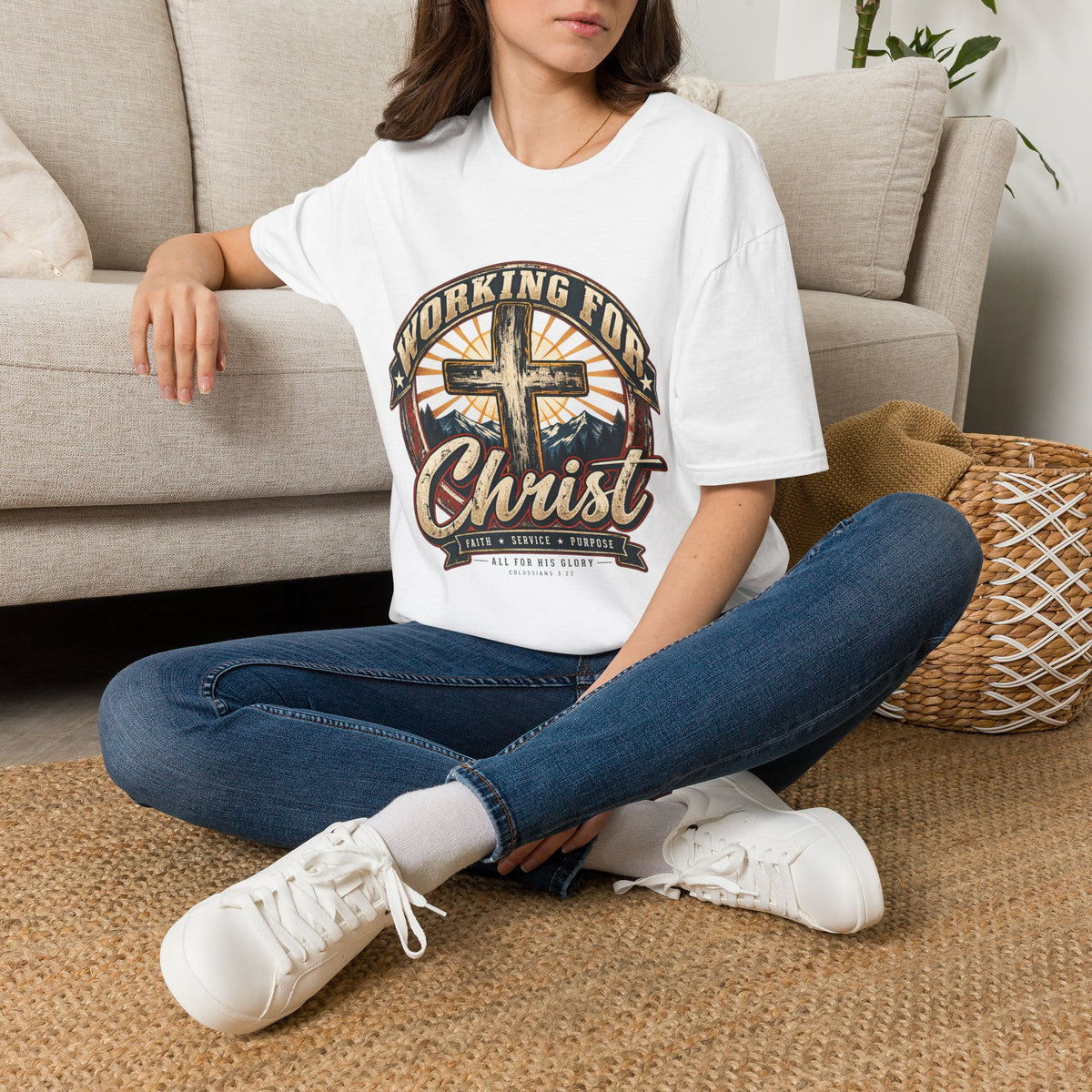 Working for Christ – Faith, Service & Purpose T-Shirt