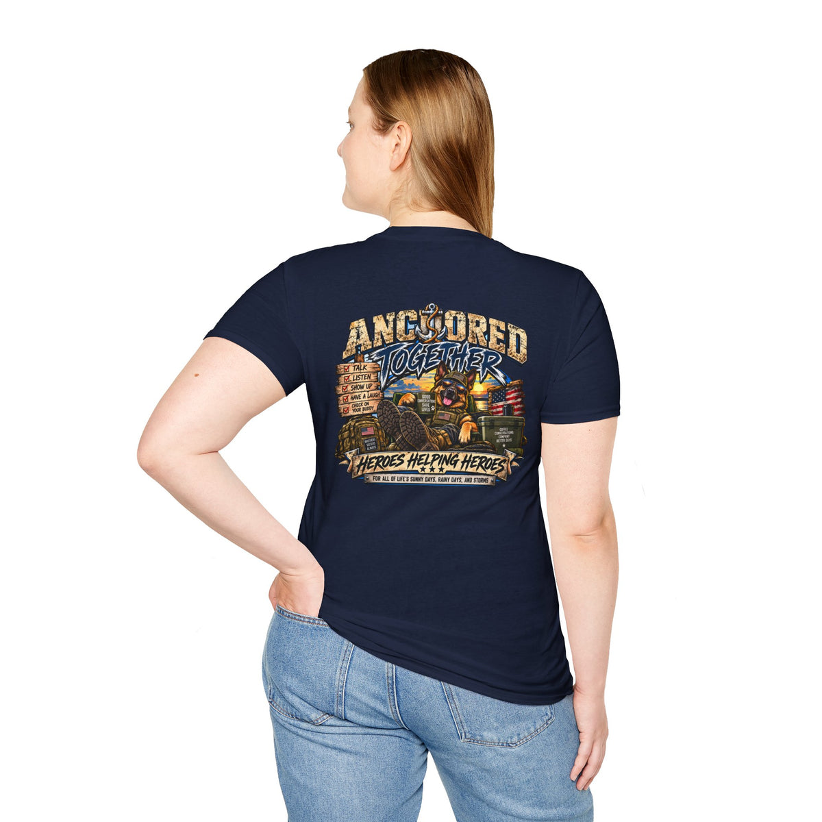 Anchored Together T-Shirt — Heroes Helping Heroes Vintage