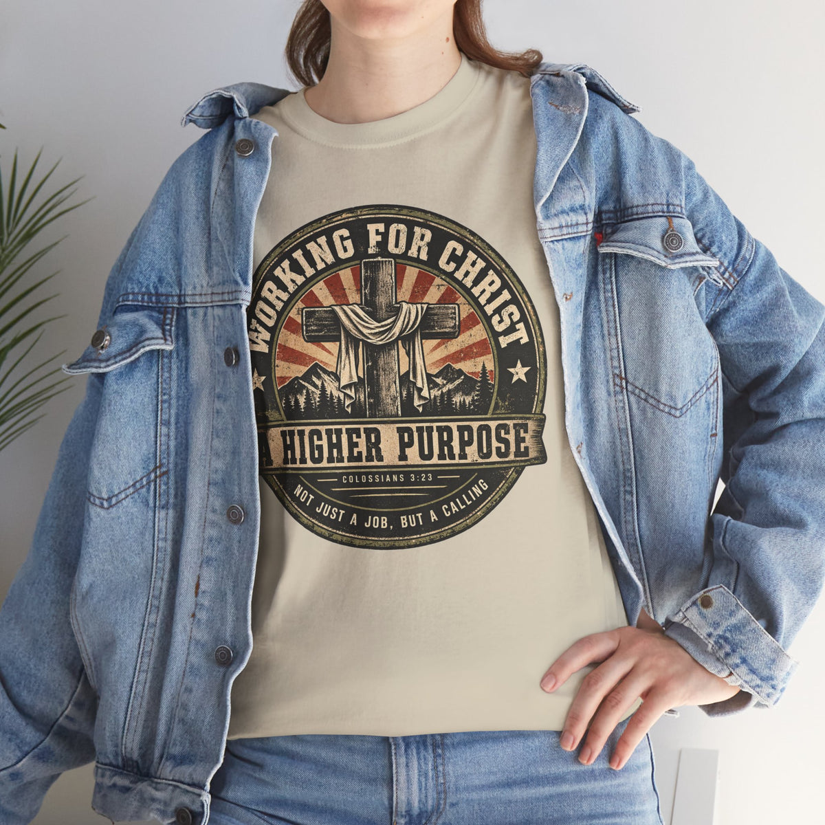 Chaplain T‑Shirt — "Working for Christ: A Higher Purpose" Christian Tee