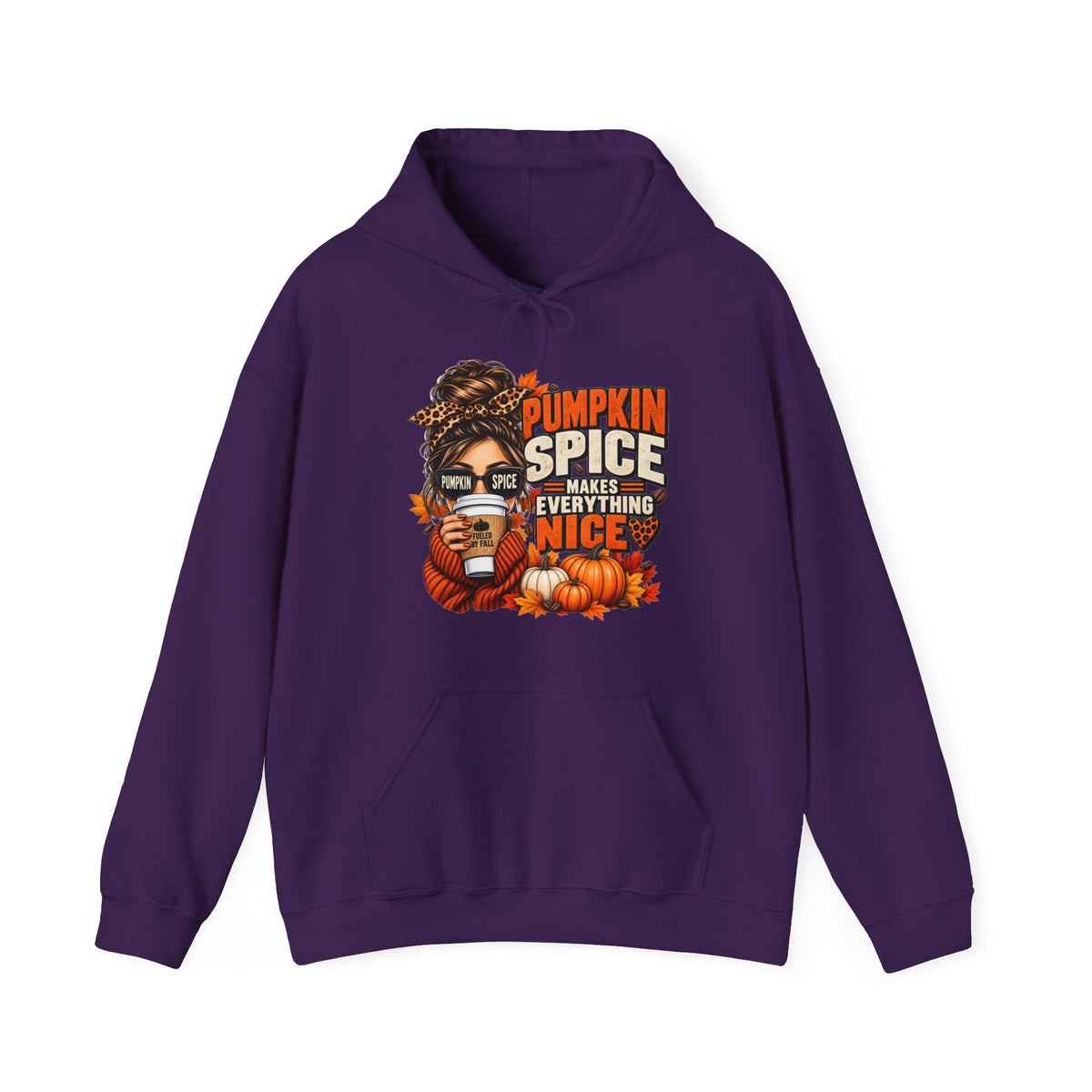 Pumpkin Spice Makes Everything Nice – Cozy Fall Hoodie