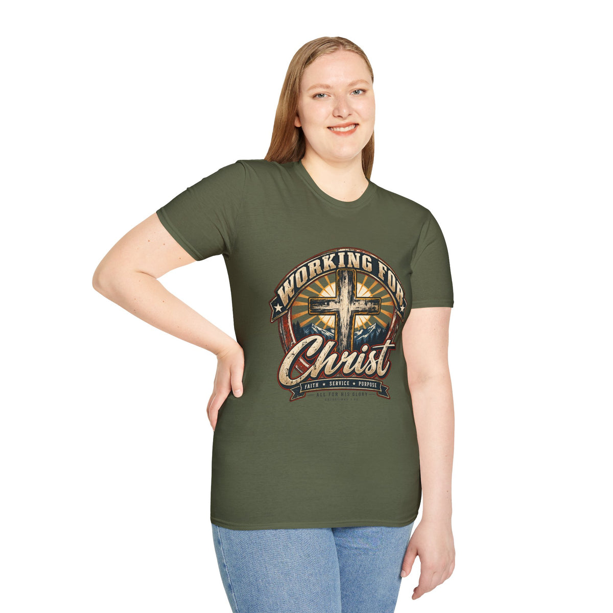 Working for Christ – Faith, Service & Purpose T-Shirt
