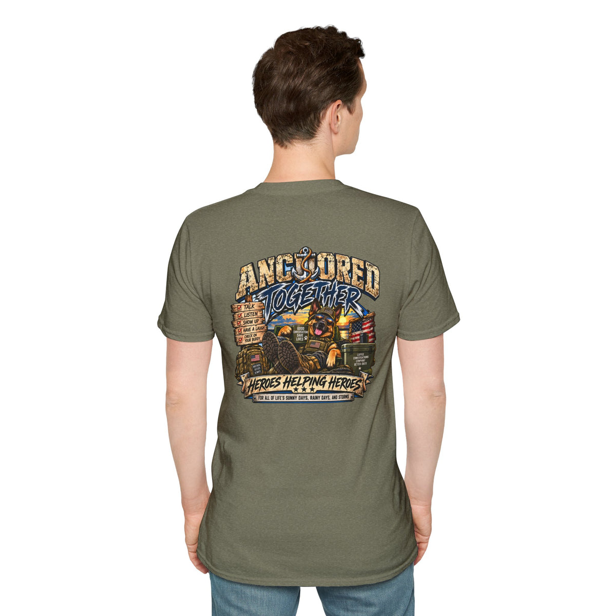 Anchored Together T-Shirt — Heroes Helping Heroes Vintage