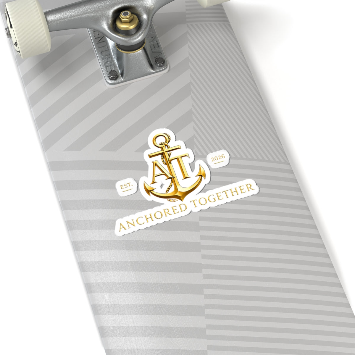 Anchored Together Gold Anchor Kiss-Cut Sticker