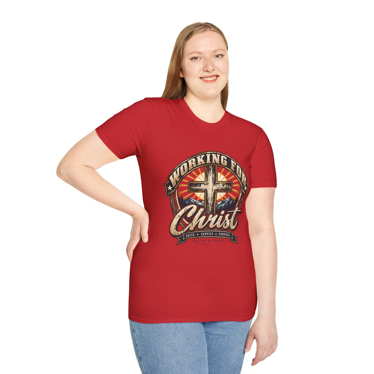 Working for Christ – Faith, Service & Purpose T-Shirt