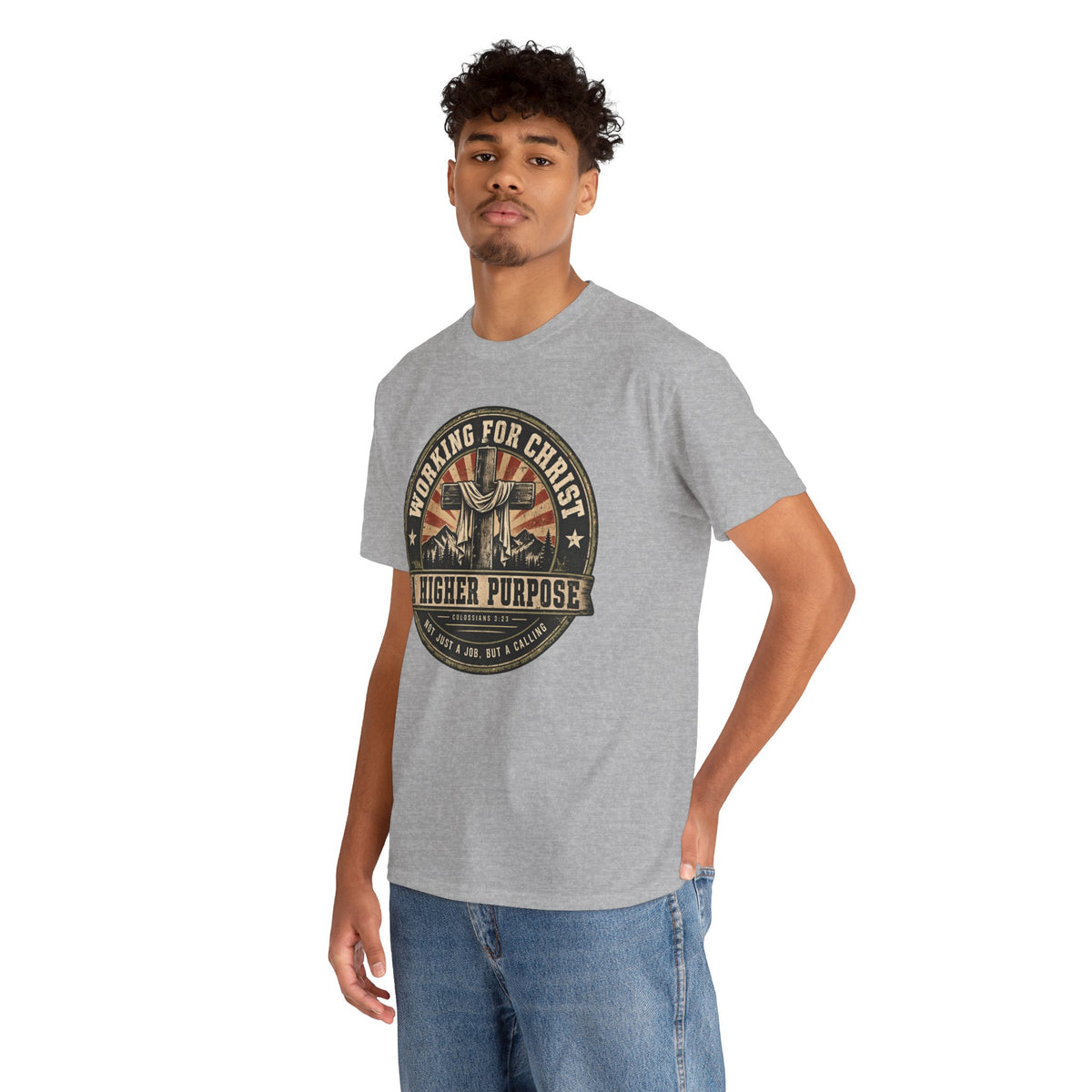 Chaplain T‑Shirt — "Working for Christ: A Higher Purpose" Christian Tee