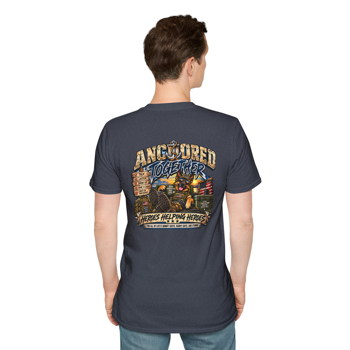 Anchored Together T-Shirt — Heroes Helping Heroes Vintage