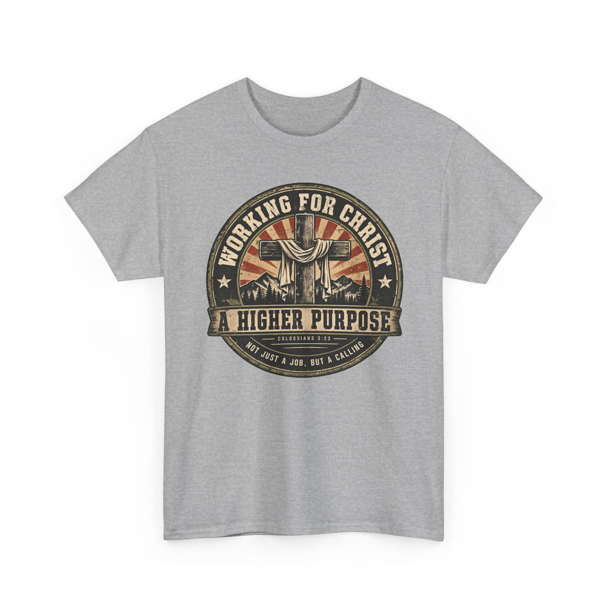 Chaplain T‑Shirt — "Working for Christ: A Higher Purpose" Christian Tee