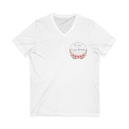 GFWC Unisex Jersey Short Sleeve V-Neck Tee