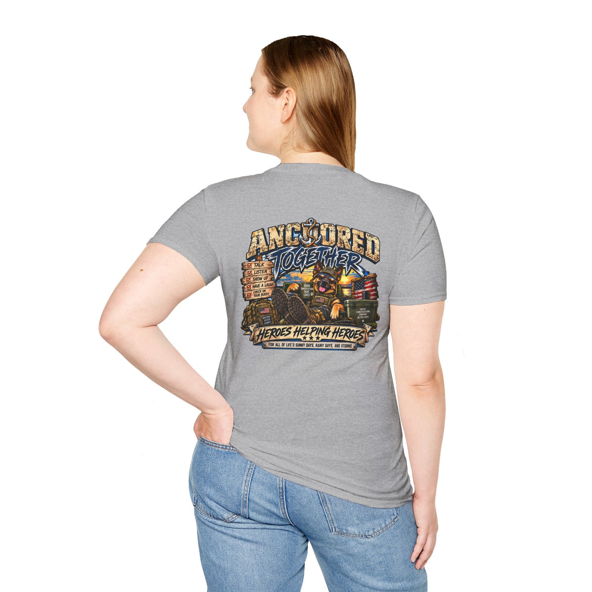 Anchored Together T-Shirt — Heroes Helping Heroes Vintage