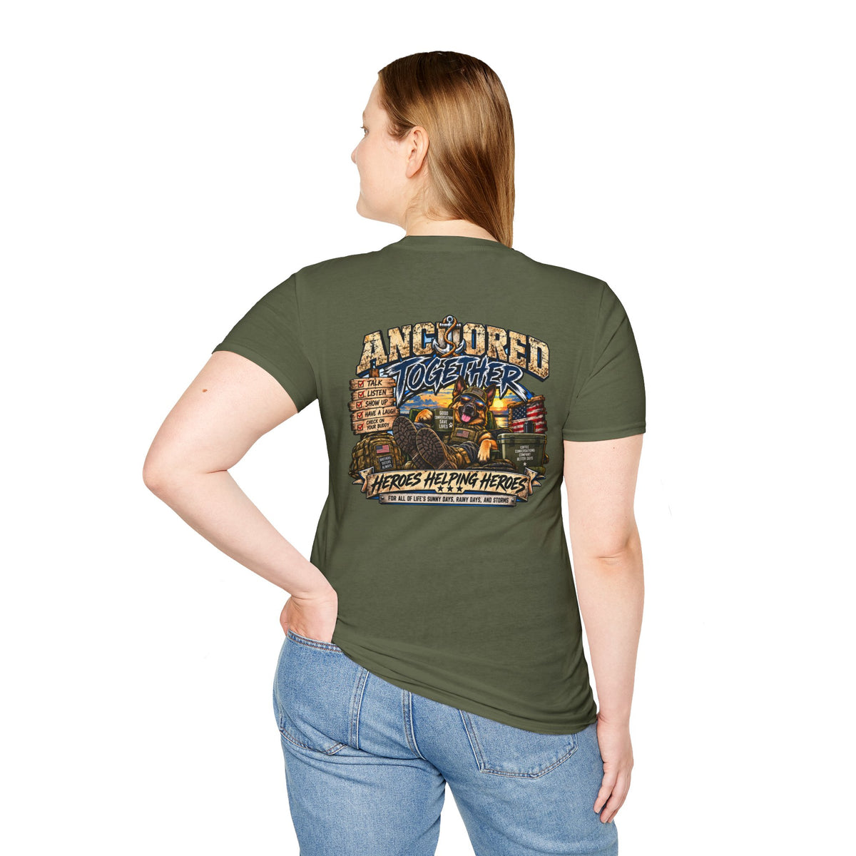 Anchored Together T-Shirt — Heroes Helping Heroes Vintage