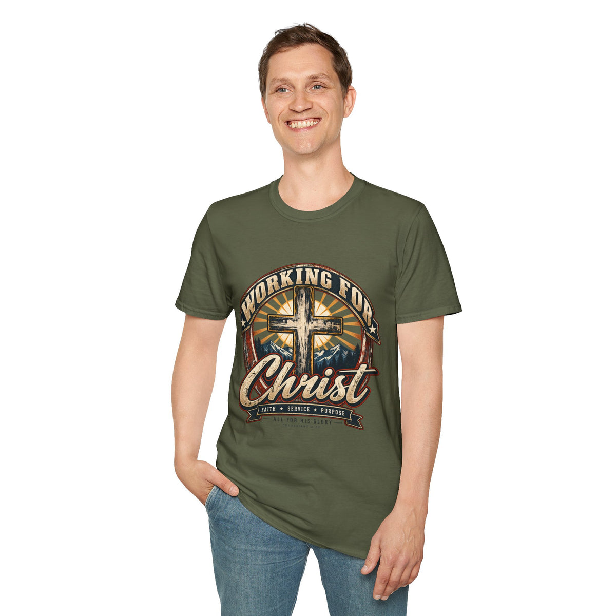 Working for Christ – Faith, Service & Purpose T-Shirt