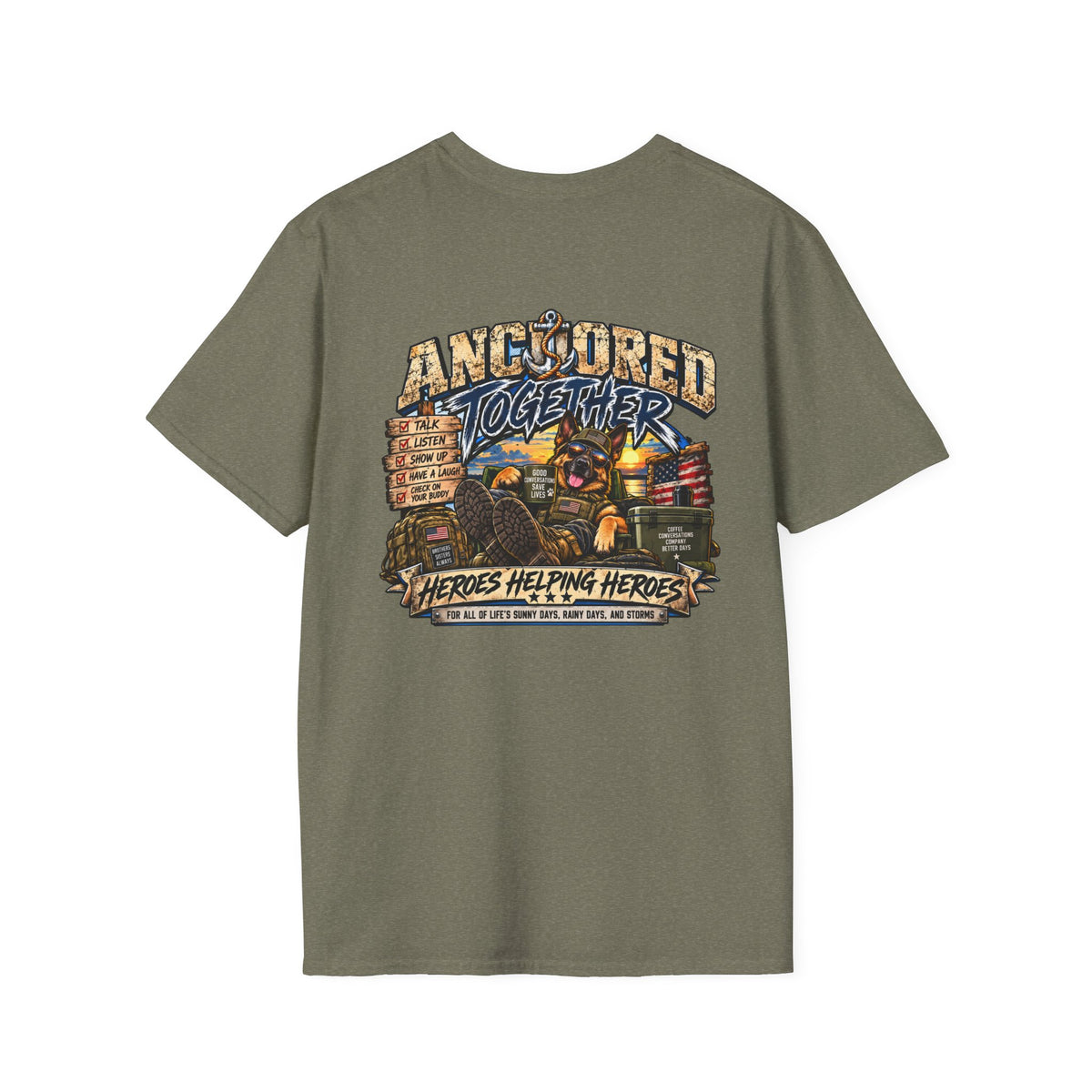 Anchored Together T-Shirt — Heroes Helping Heroes Vintage