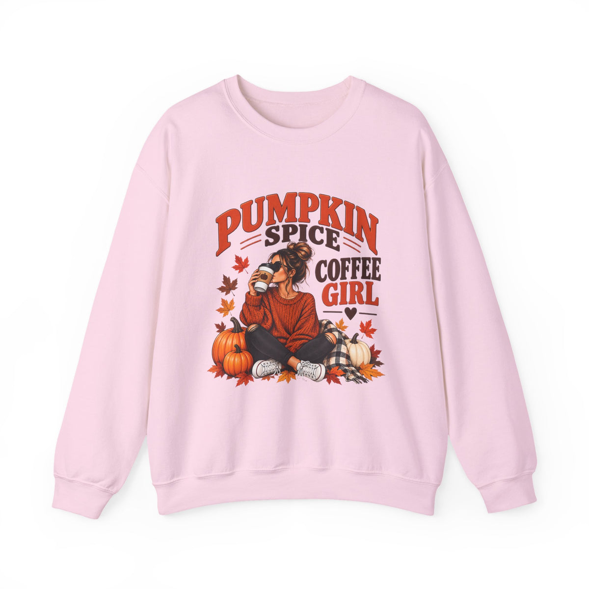 Pumpkin Spice Coffee Girl Sweatshirt — Cozy Fall Pullover for Coffee Lovers