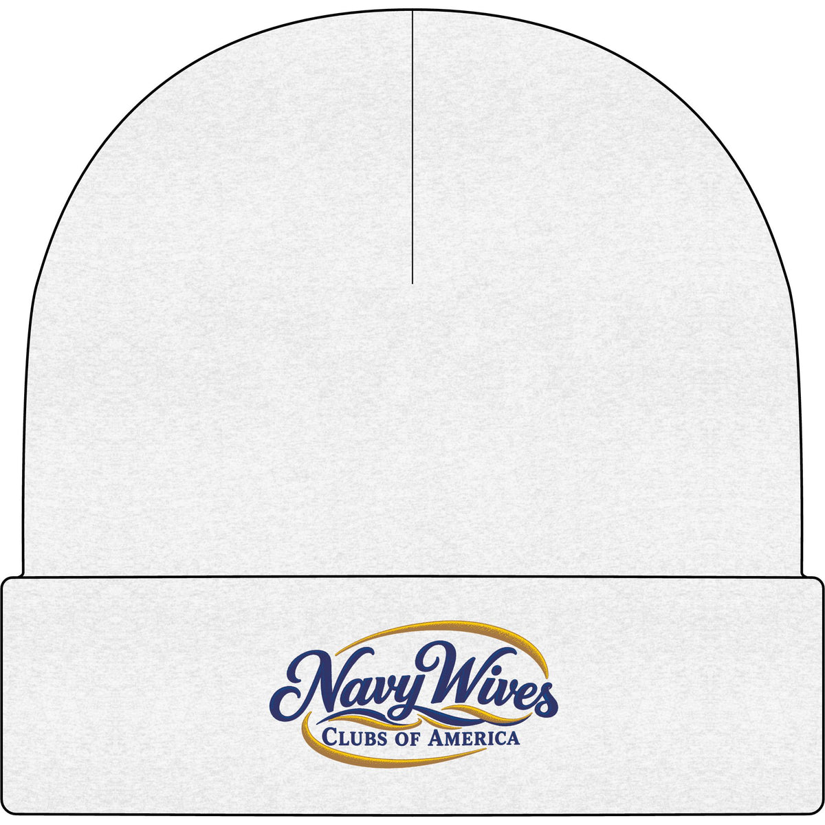 Navy Wives Clubs of America Embroidered Cuff Beanie