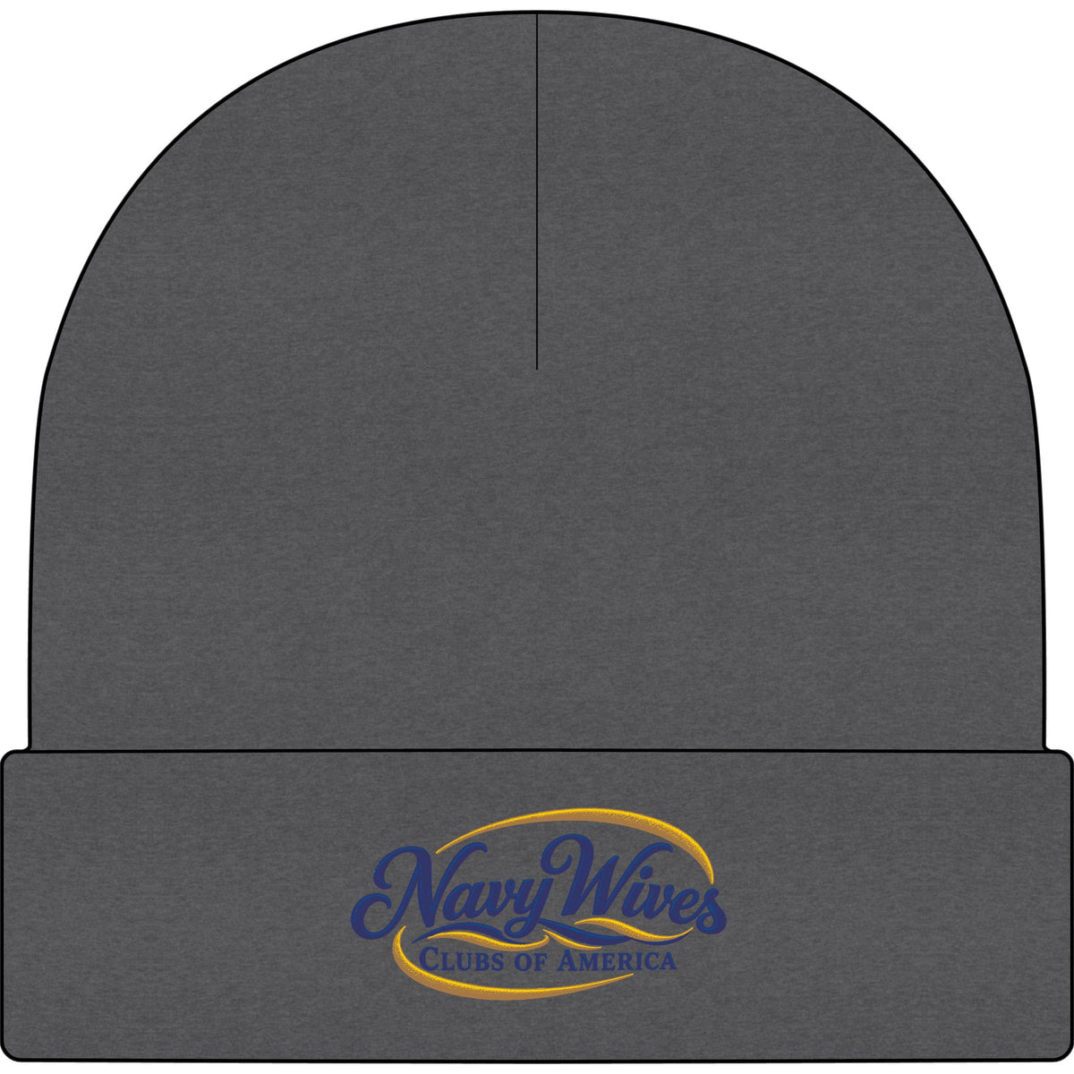 Navy Wives Clubs of America Embroidered Cuff Beanie
