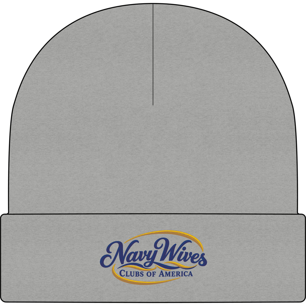 Navy Wives Clubs of America Embroidered Cuff Beanie