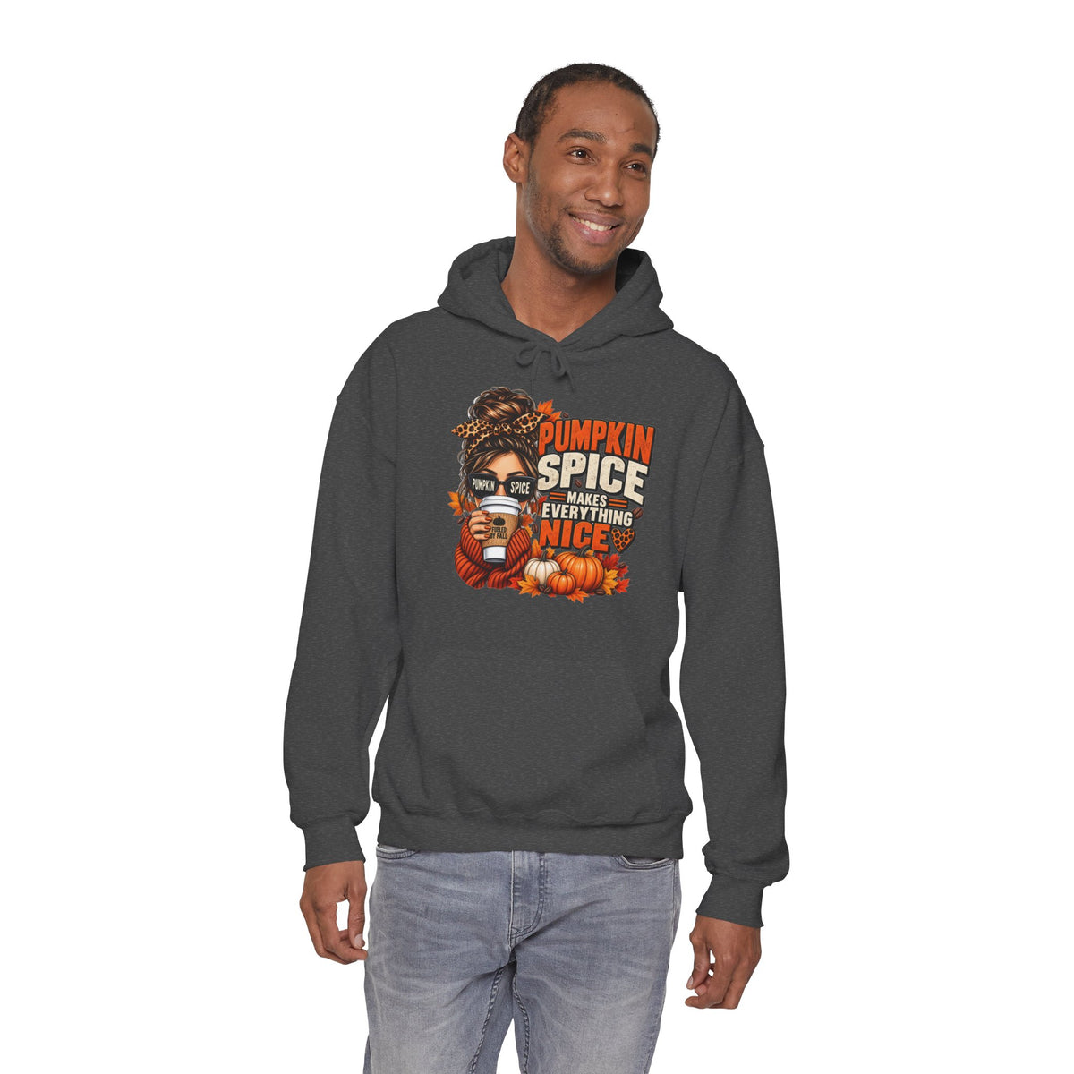 Pumpkin Spice Makes Everything Nice – Cozy Fall Hoodie