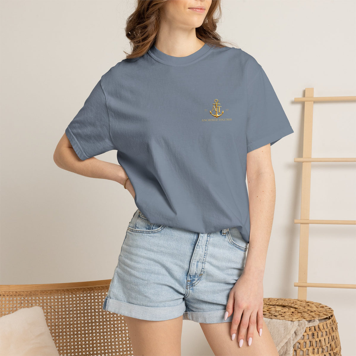 Anchored Together Military DD-214 Tribute T-Shirt — "Anchored Together" Graphic Tee