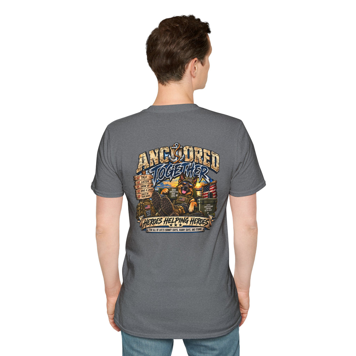 Anchored Together T-Shirt — Heroes Helping Heroes Vintage