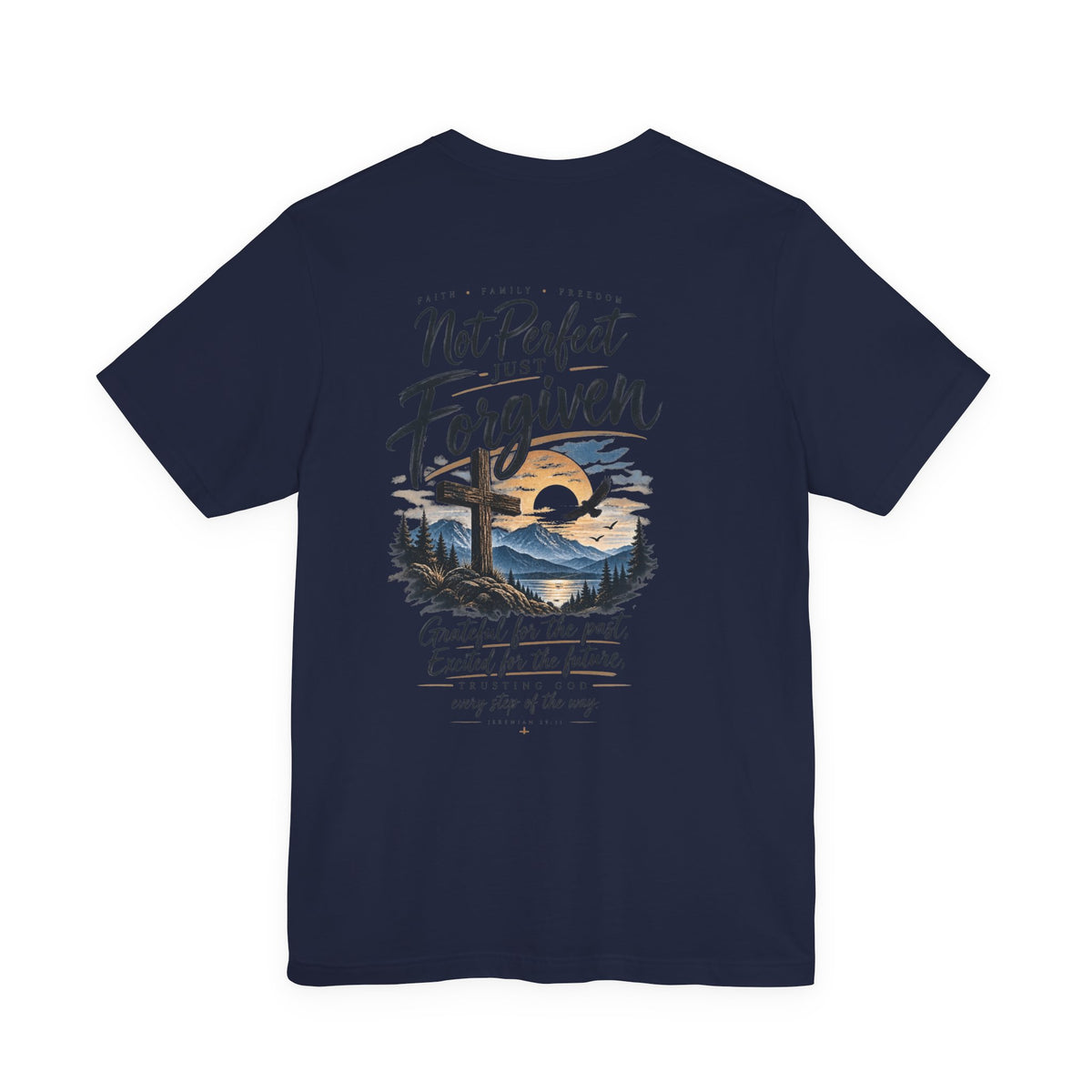 Anchored Together Anchor Tee — Nautical Gold Logo Short Sleeve Shirt