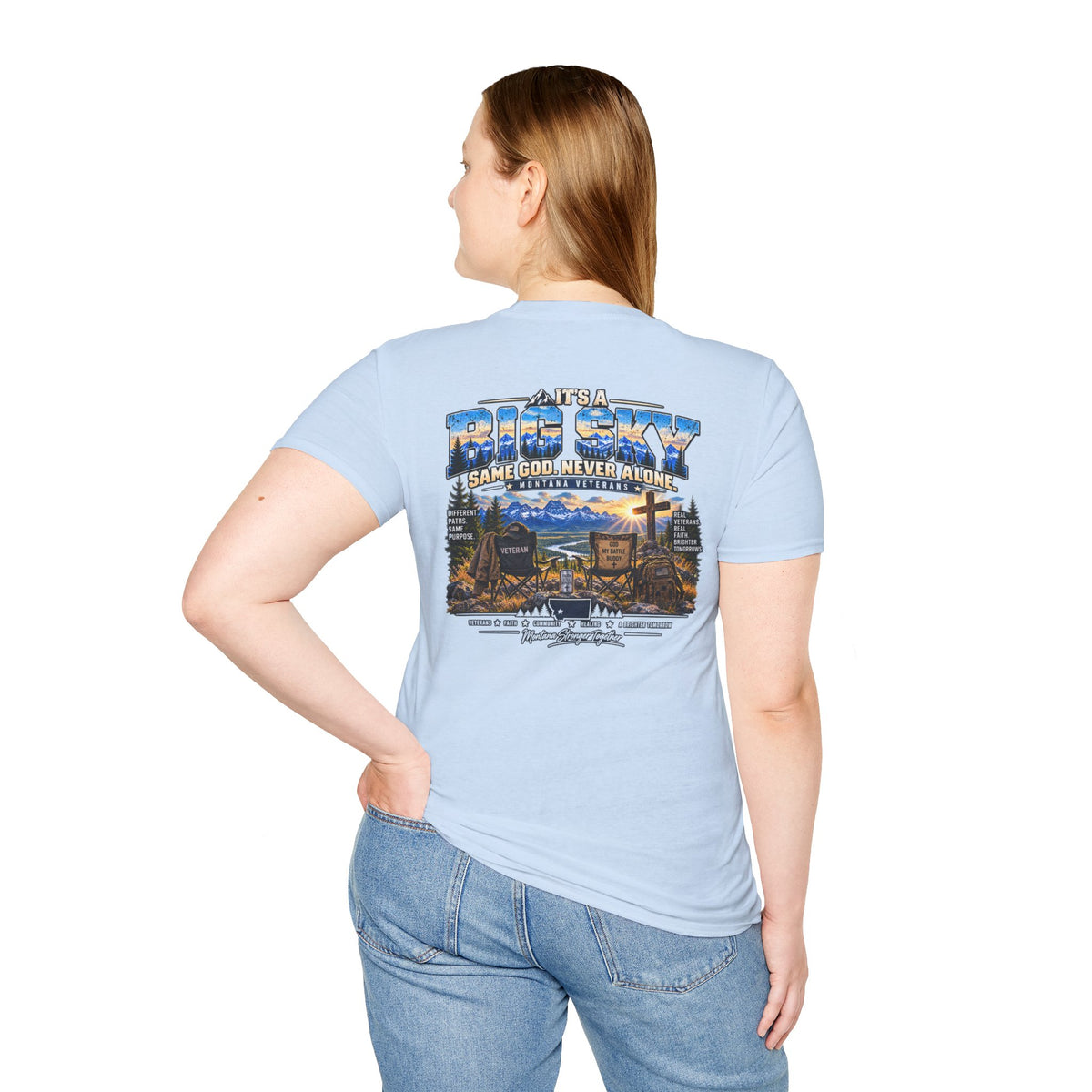 Anchored Together Faith Tee — "It's a Big Sky, Same God" T-Shirt