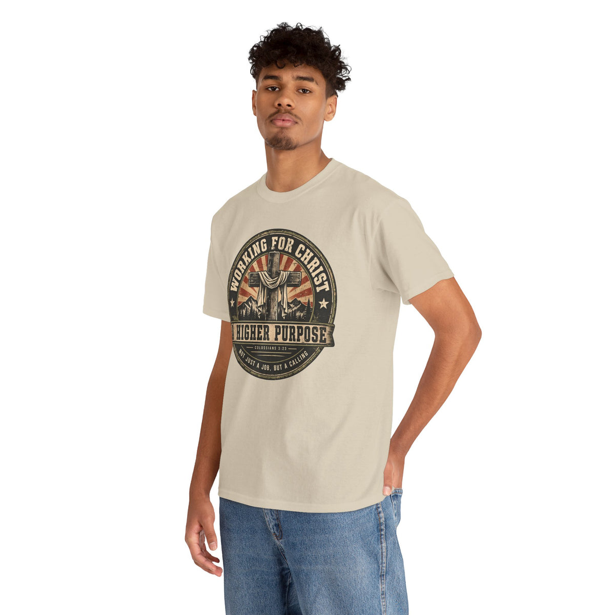 Chaplain T‑Shirt — "Working for Christ: A Higher Purpose" Christian Tee