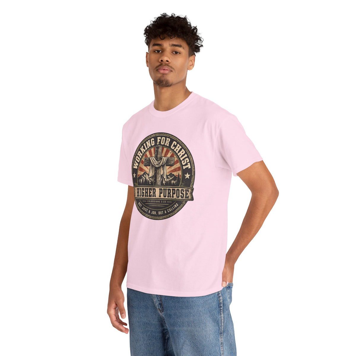 Chaplain T‑Shirt — "Working for Christ: A Higher Purpose" Christian Tee