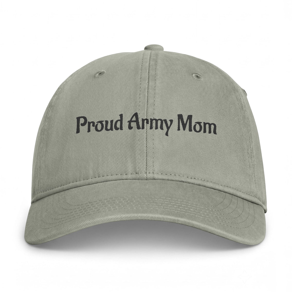 Proud Army Mom Embroidered Hat | Washed Cotton Baseball Cap