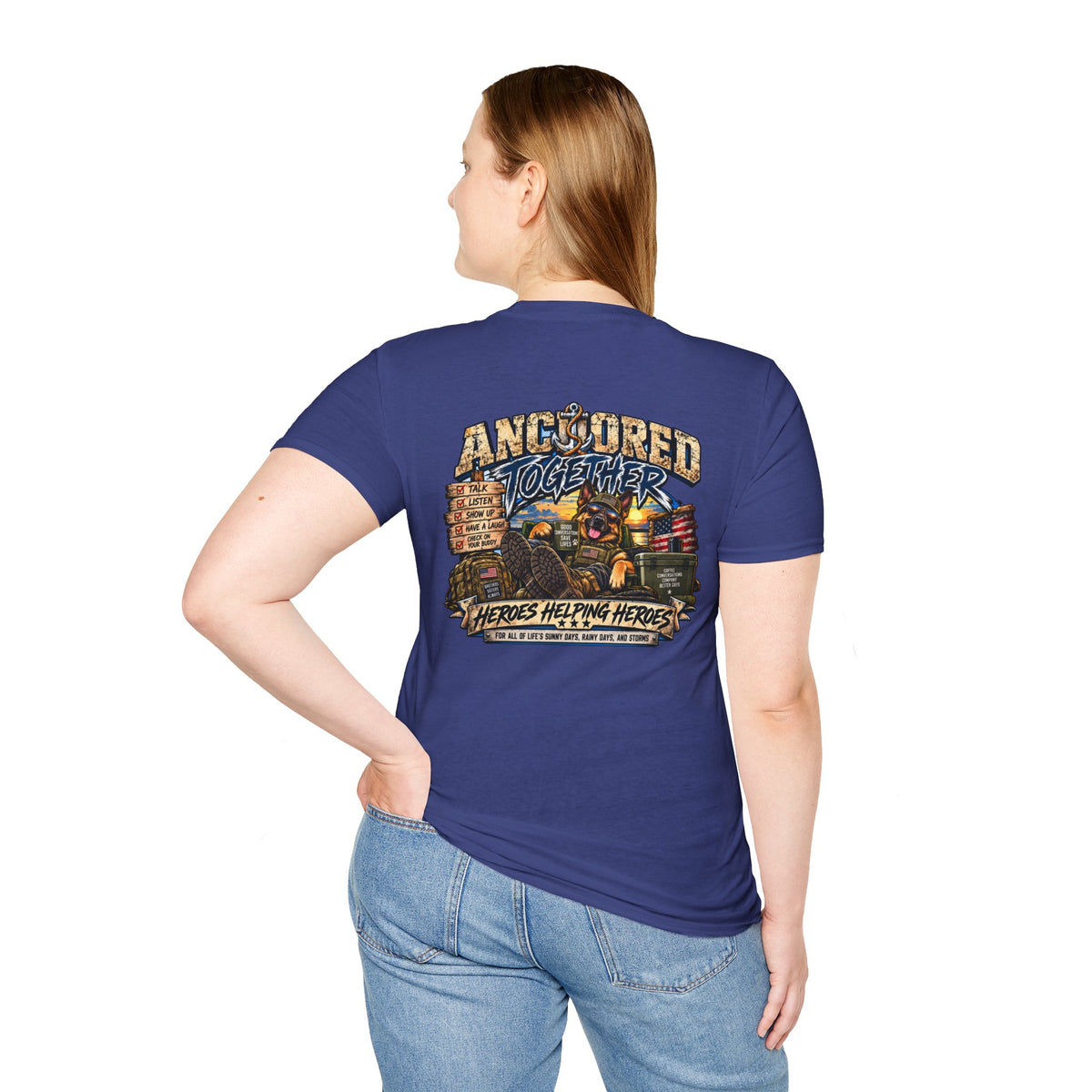 Anchored Together T-Shirt — Heroes Helping Heroes Vintage