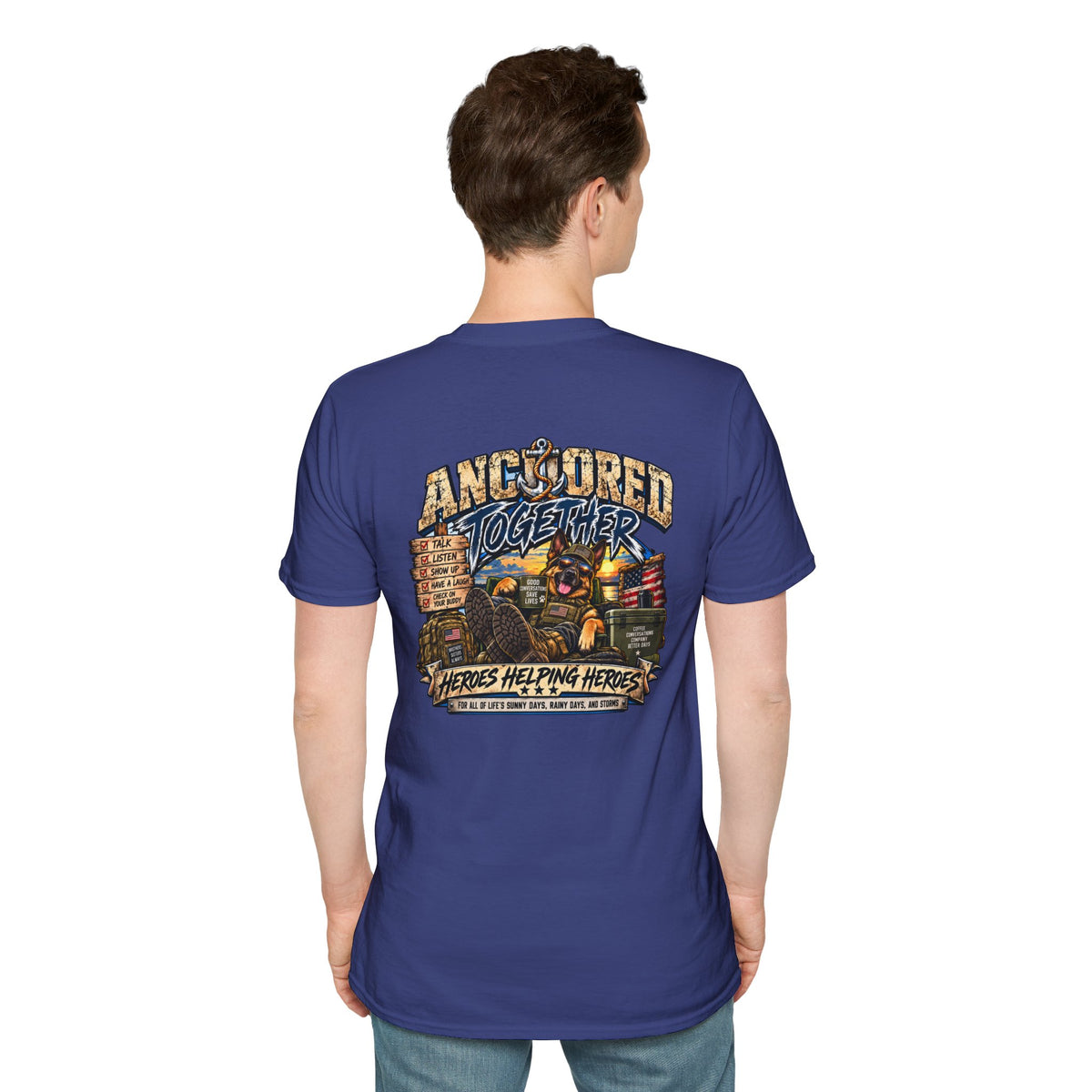 Anchored Together T-Shirt — Heroes Helping Heroes Vintage