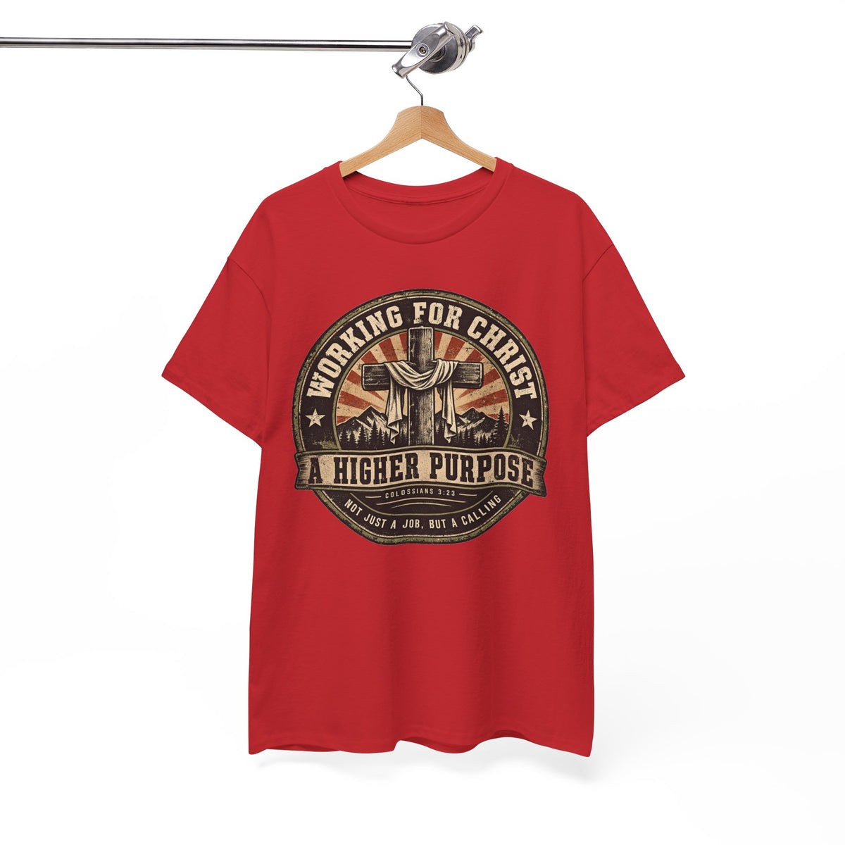 Chaplain T‑Shirt — "Working for Christ: A Higher Purpose" Christian Tee