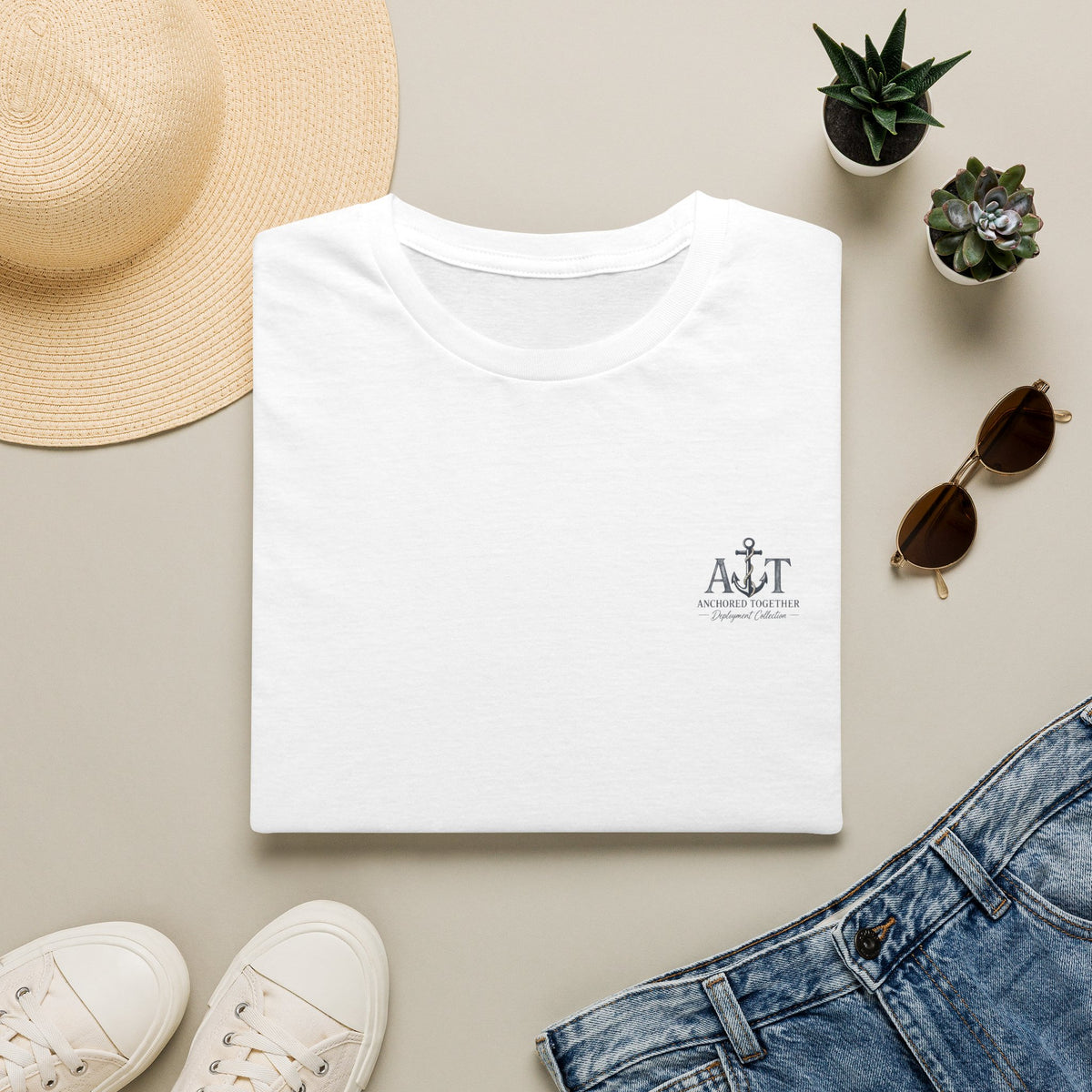 Miles Apart, Anchored Together — Military Deployment Shirt