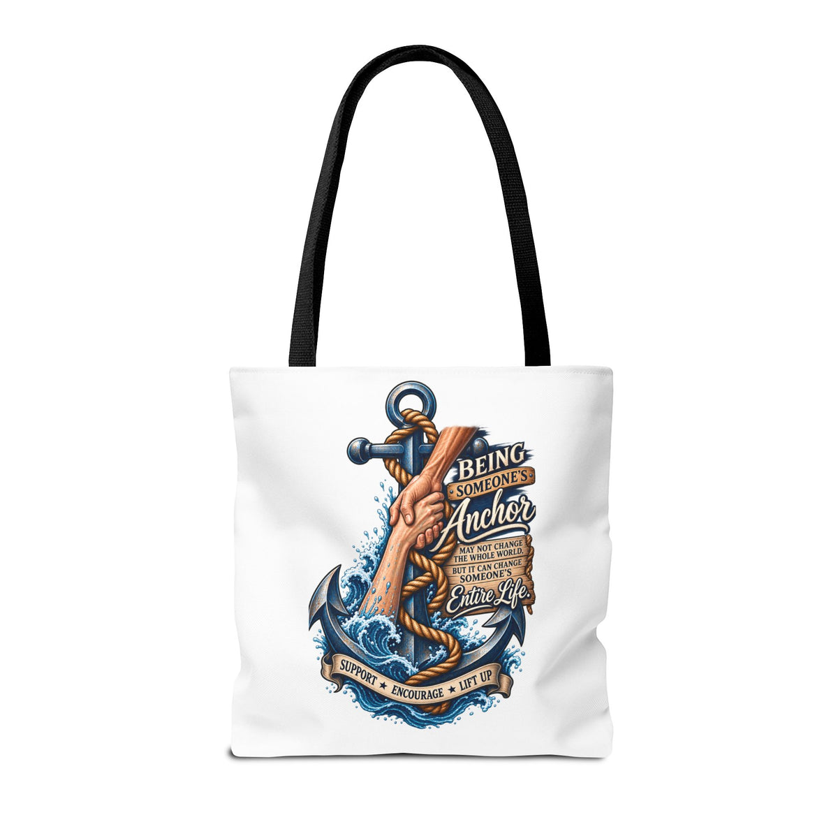 Military Wife Gift Tote Bag — Navy & Marine Corps Spouse Canvas Tote