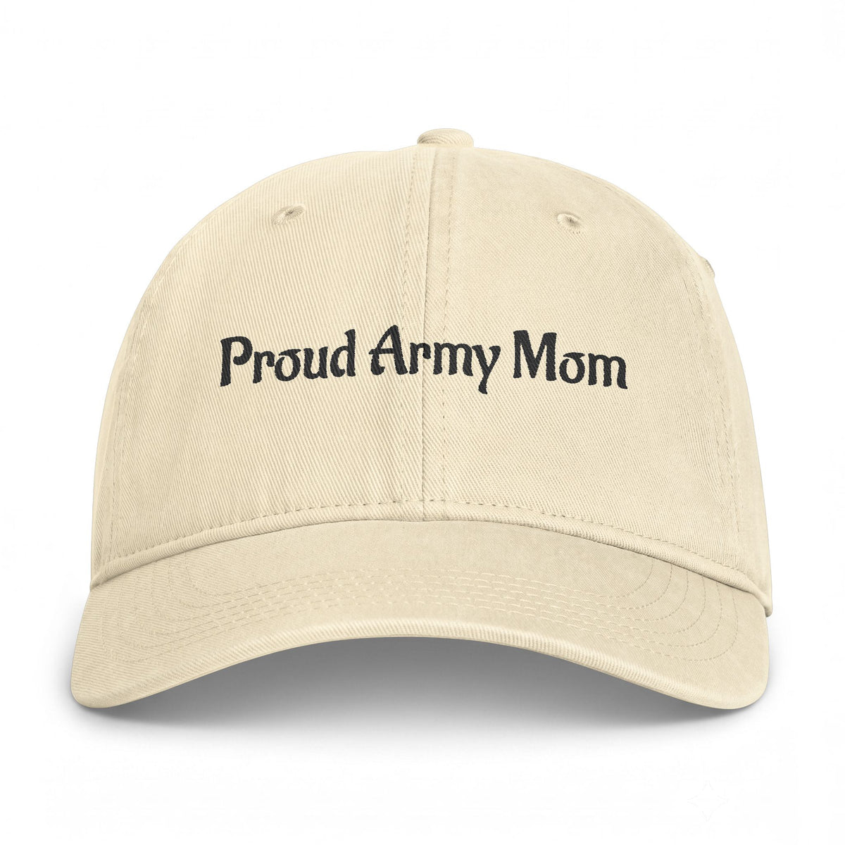 Proud Army Mom Embroidered Hat | Washed Cotton Baseball Cap